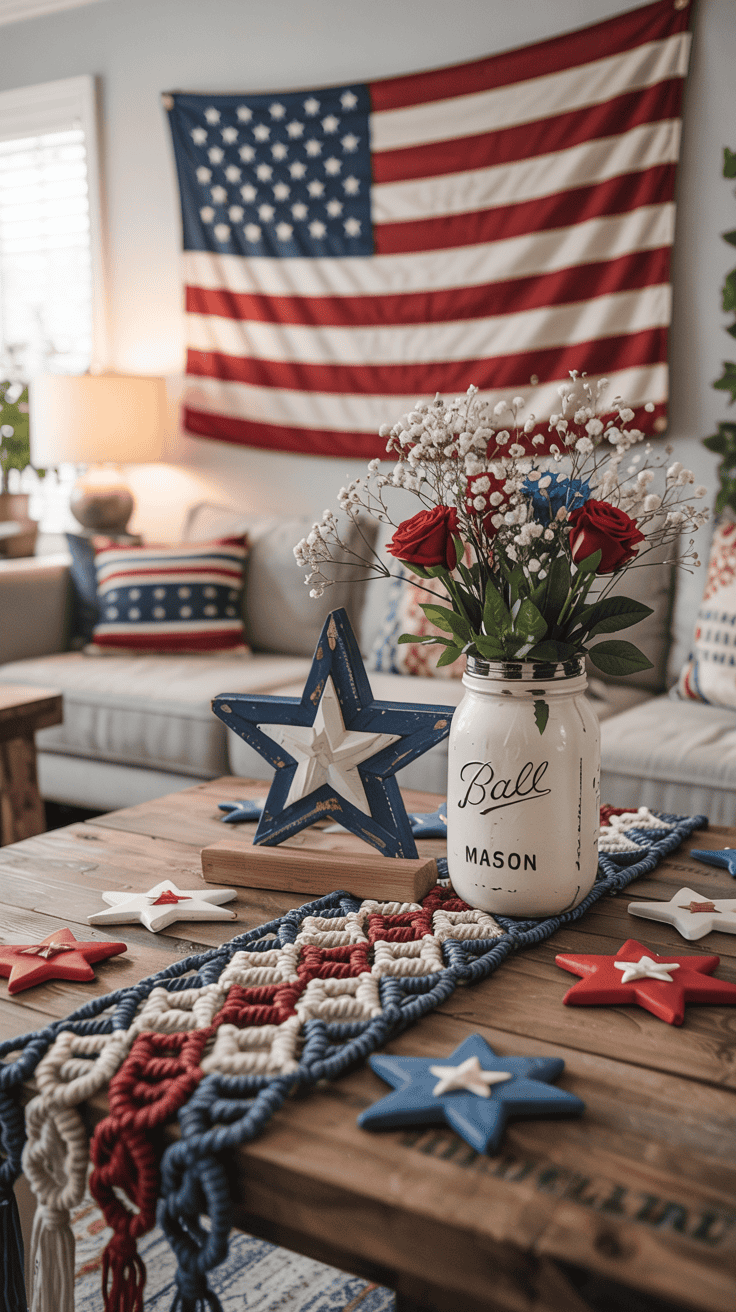 View of Bring the Red, White & Blue With DIY Patriotic Home Decor Ideas ...