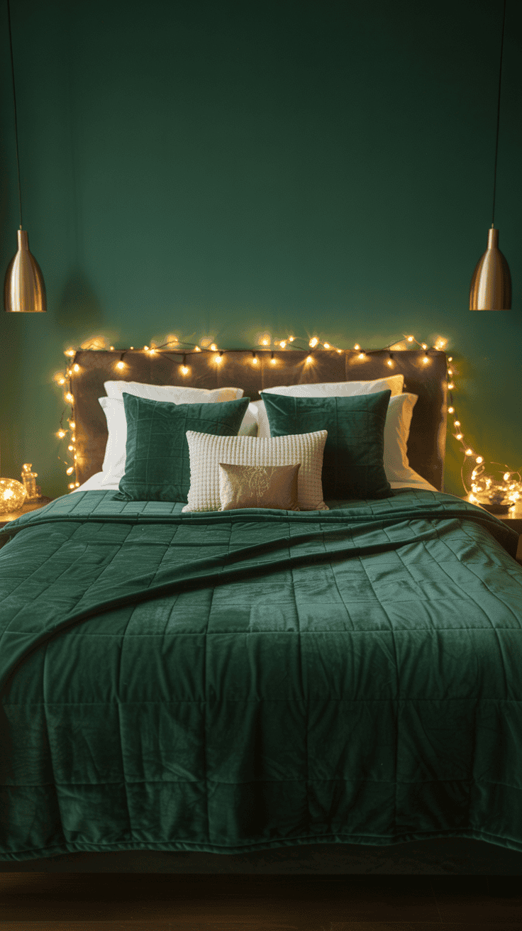 Emerald Green and Gold Bedroom Ideas That Feel So Luxe