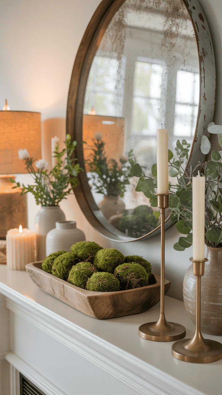 Everyday Mantel Decorating Ideas for Spring