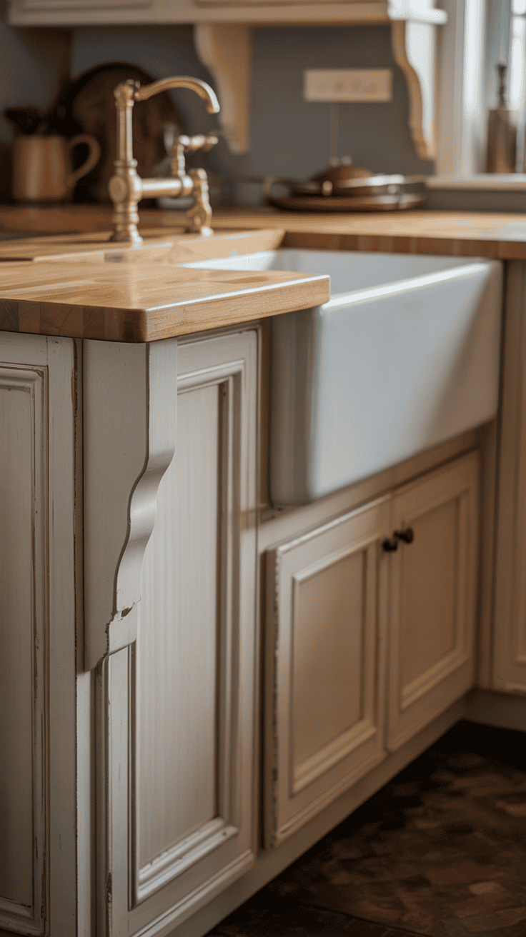 Farm Kitchen Apron Front Details