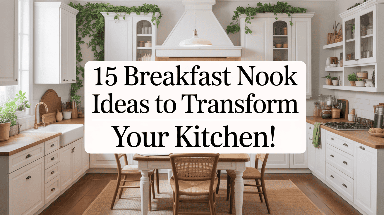 15 Breakfast Nook Ideas to Transform Your Kitchen!