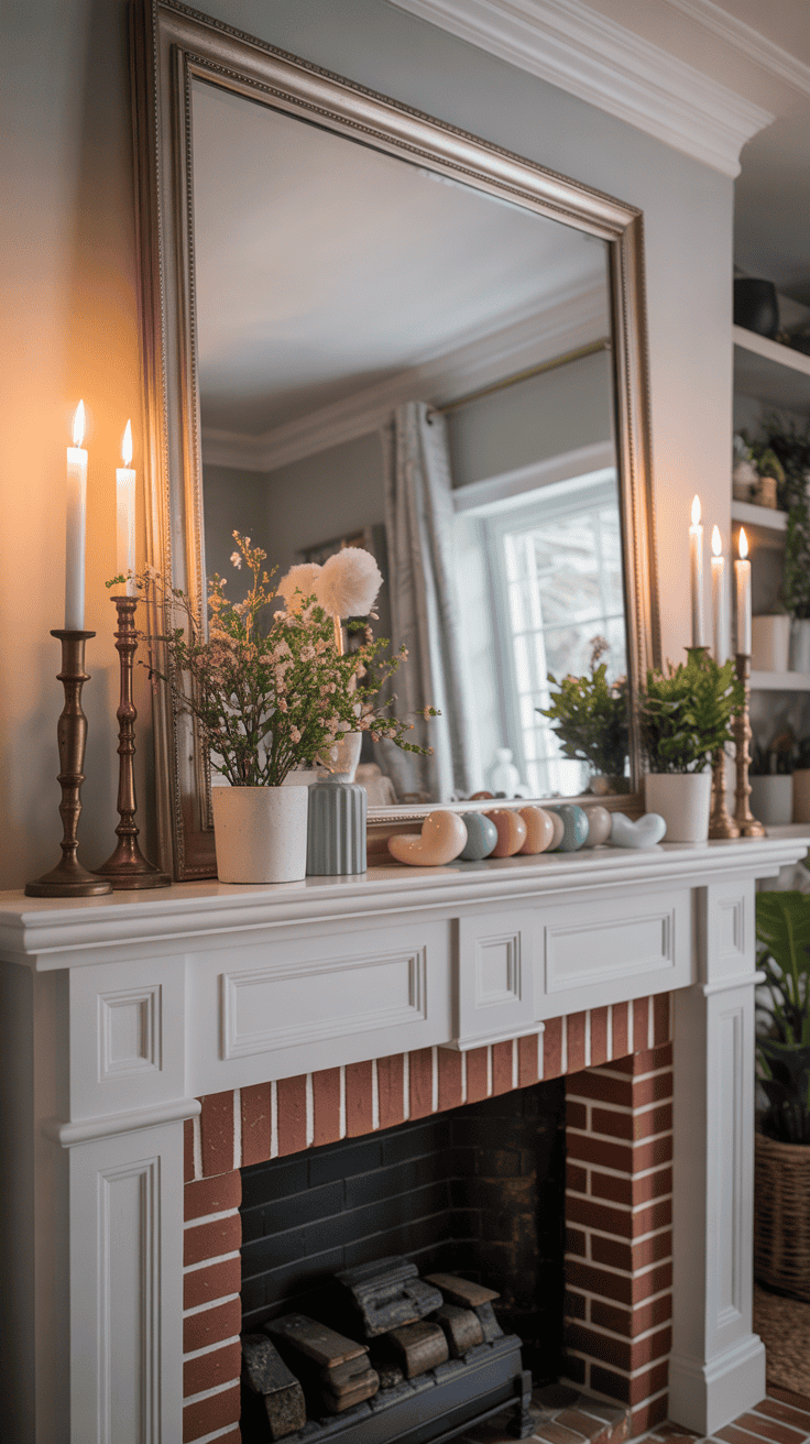 Mantle Decorating Ideas Everyday with Seasonal Touches