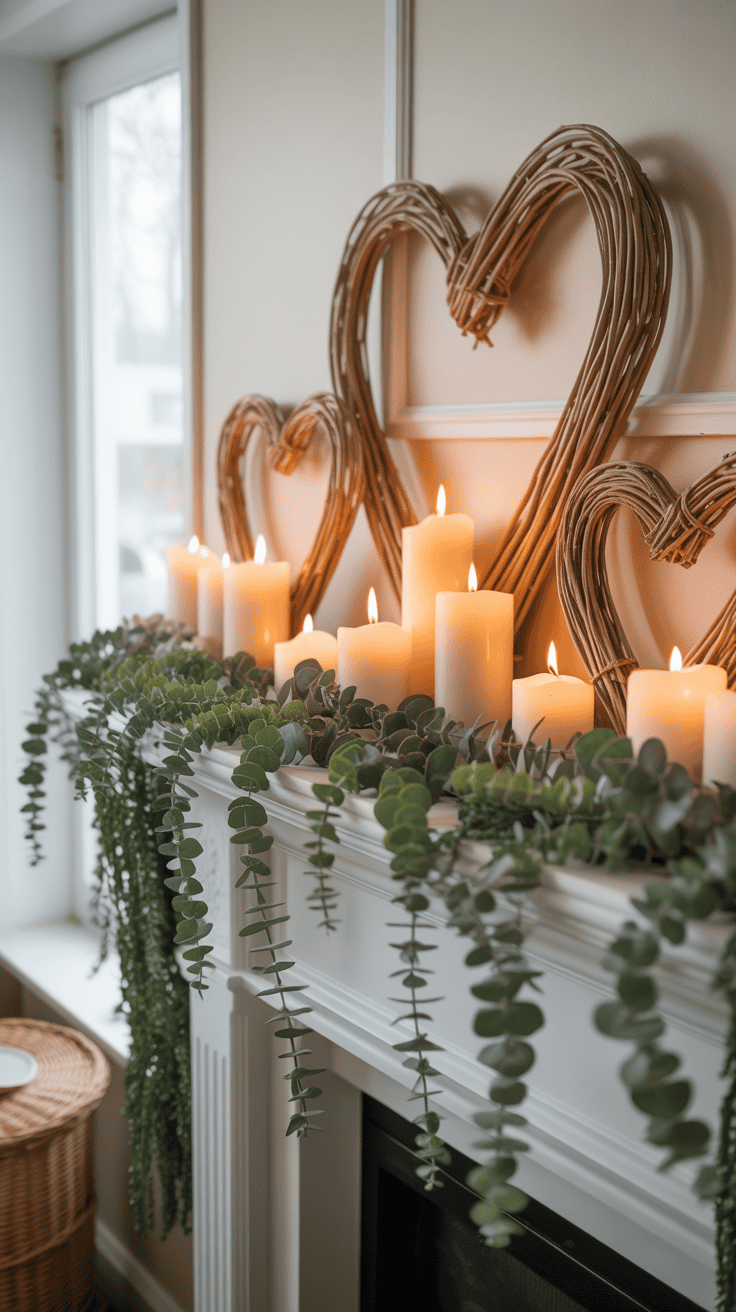 How To Make Valentine’s Day Mantel Decor Cozy and Fun