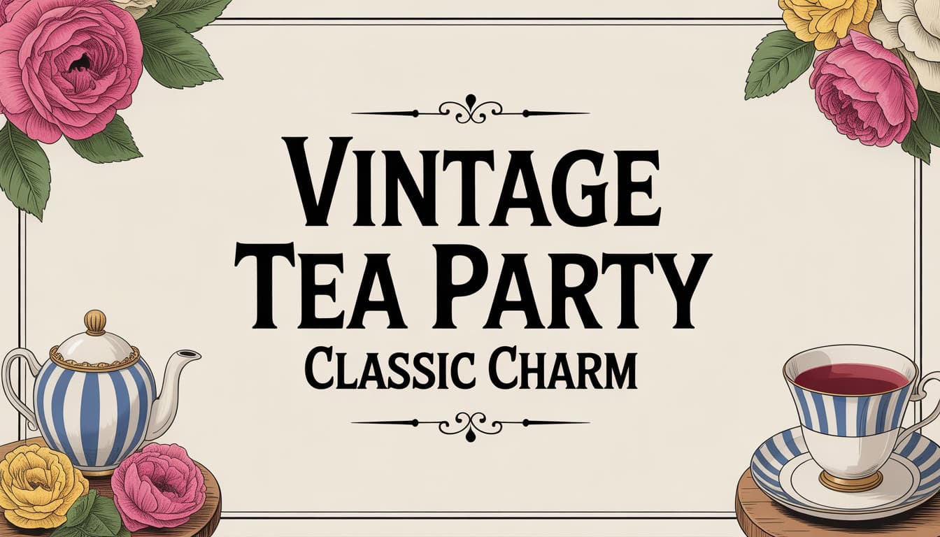 Timeless Vintage Tea Party Ideas with Classic Charm