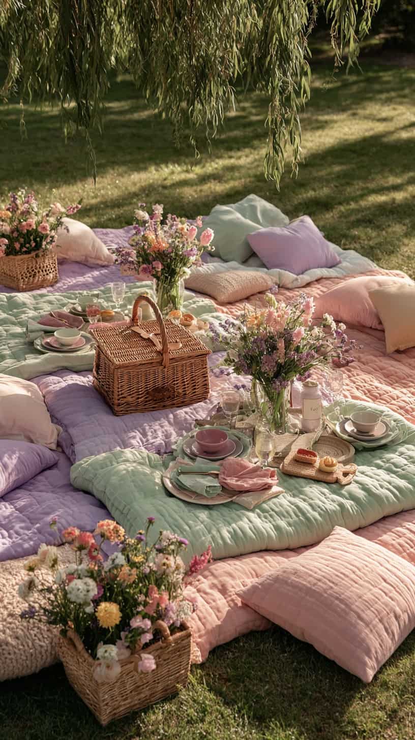 Pastel Flower Picnic - Image 1