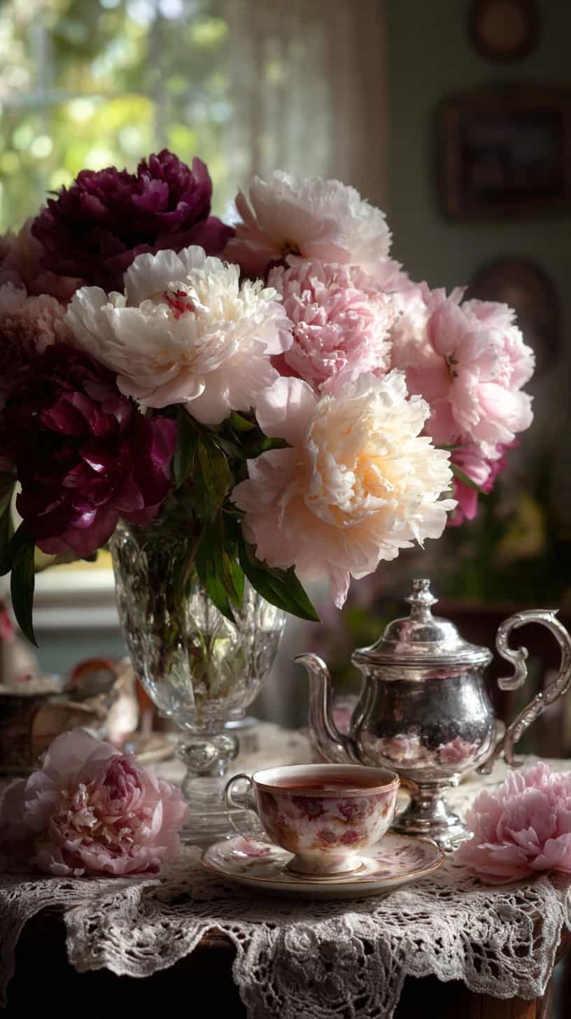 Spring Peony Vases - Image 1