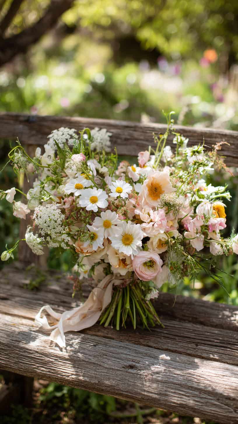 Wildflower Bridal Bouquet - Image 1