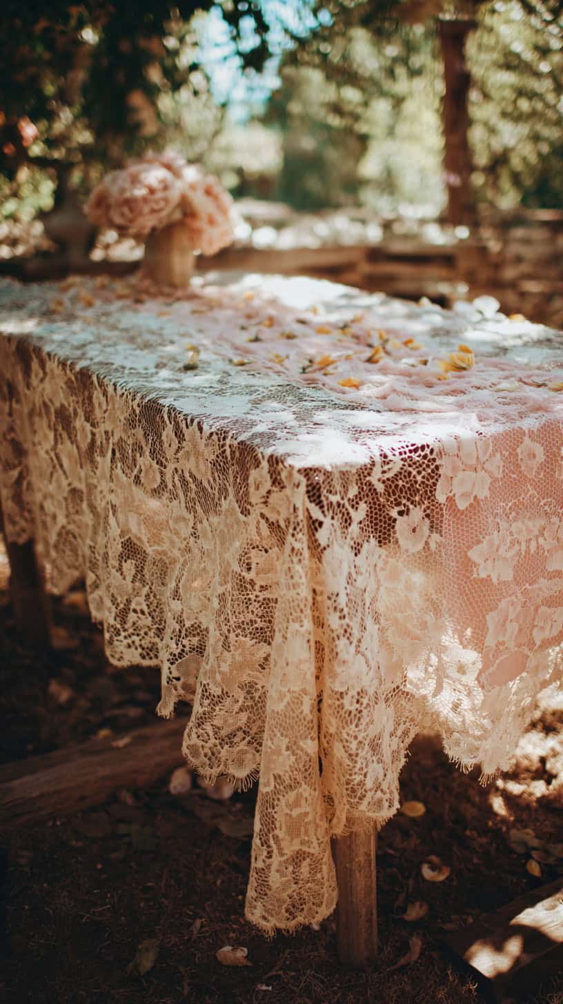 Boho Lace Tablecloth - Image 2