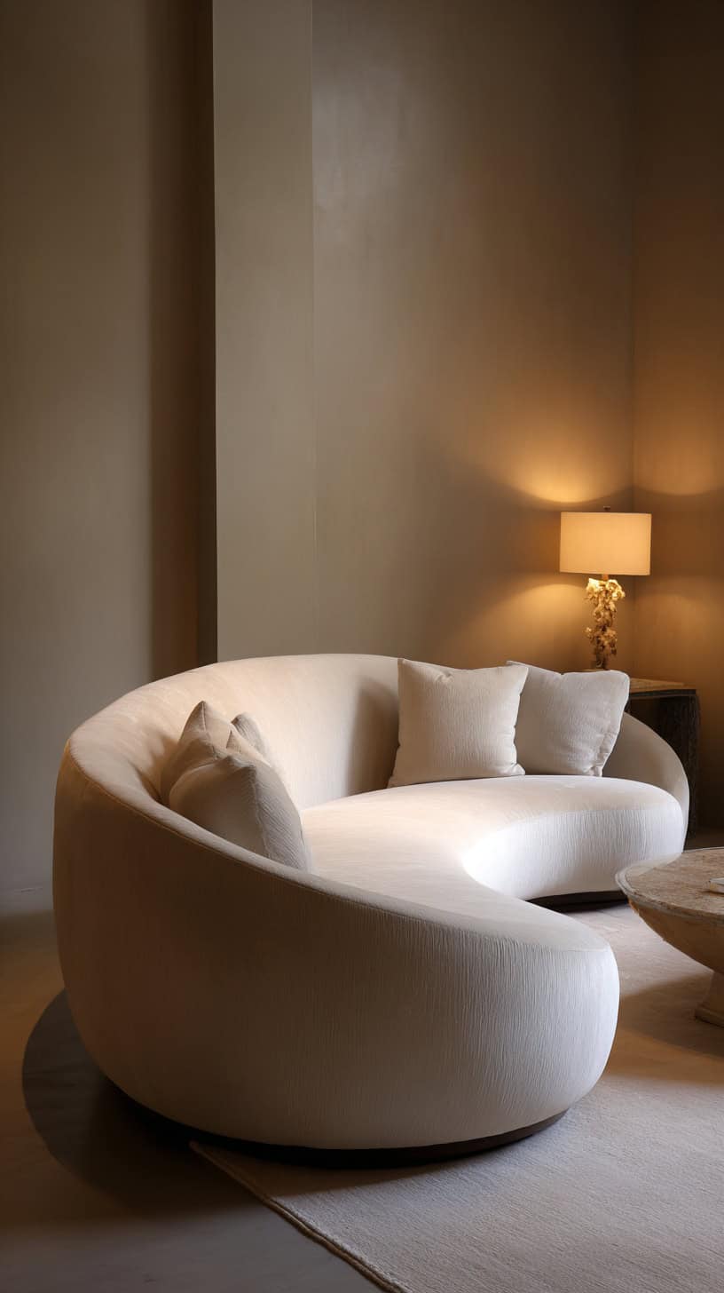 Curved Rounded Sofa Design - Image 2