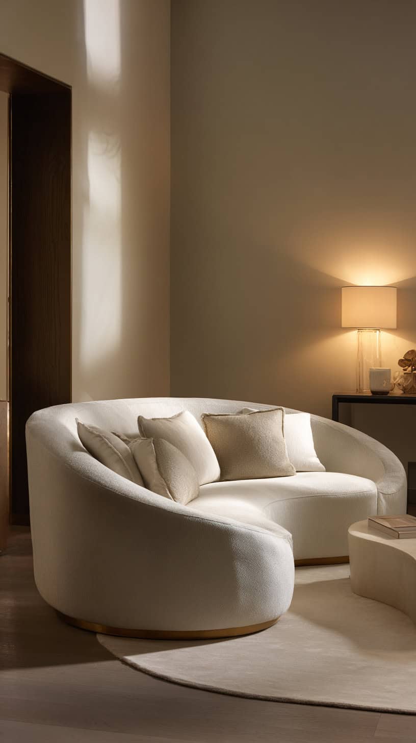 Curved Rounded Sofa Design - Image 1