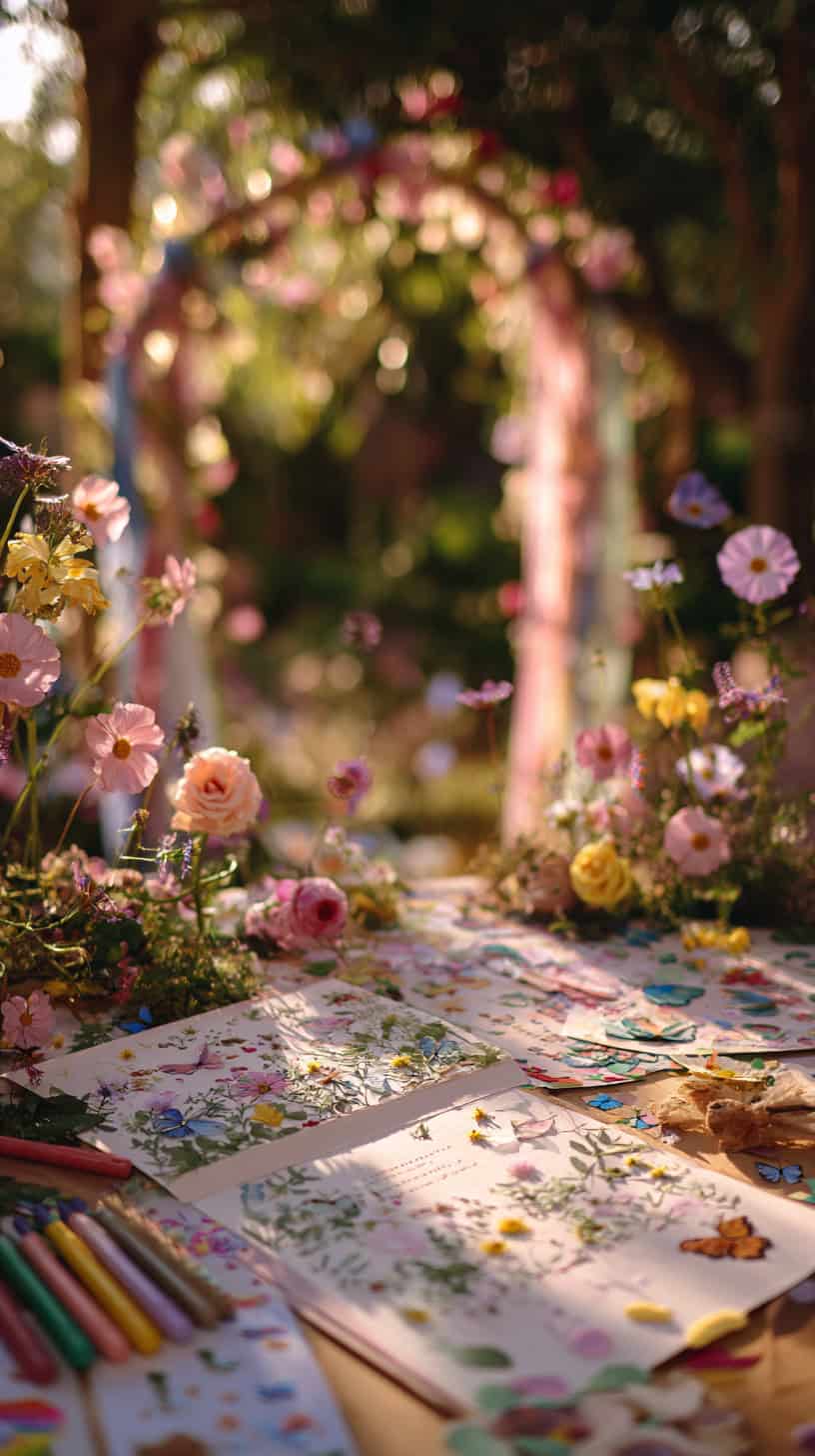 Fairy Garden Birthday Party Invites and Entrance Vibes - Image 2
