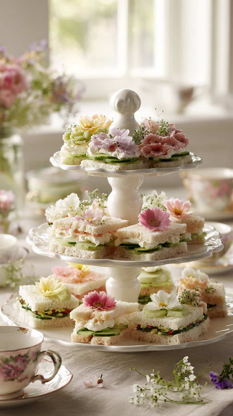 Floral Tea Sandwiches - Image 2