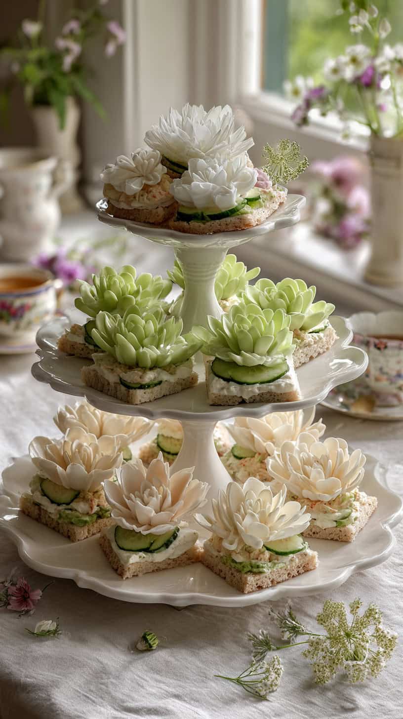 Floral Tea Sandwiches - Image 1