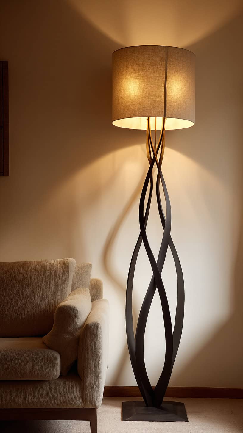 Oversized Sculptural Floor Lamp - Image 1