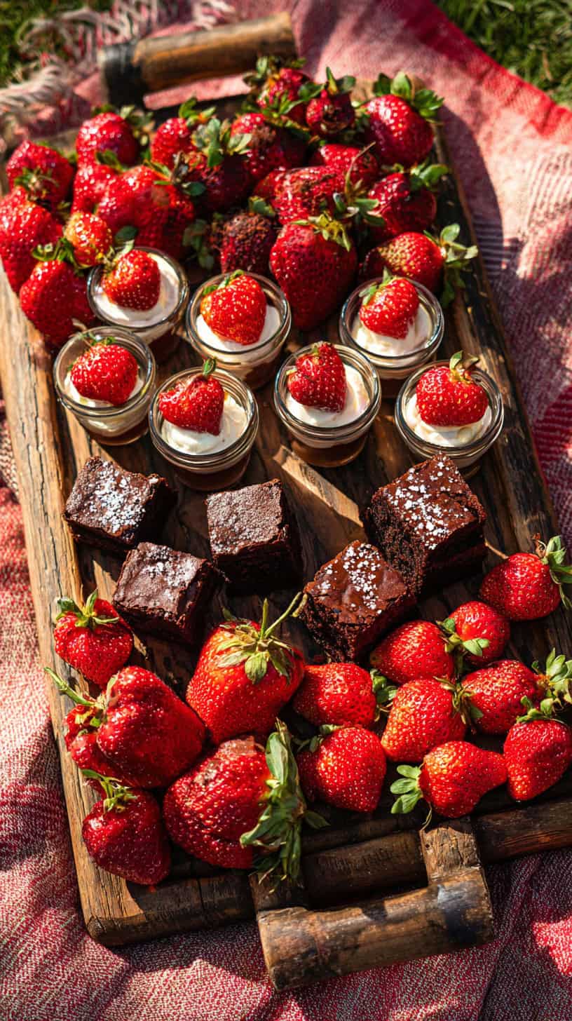 Strawberry Dessert Tray - Image 1