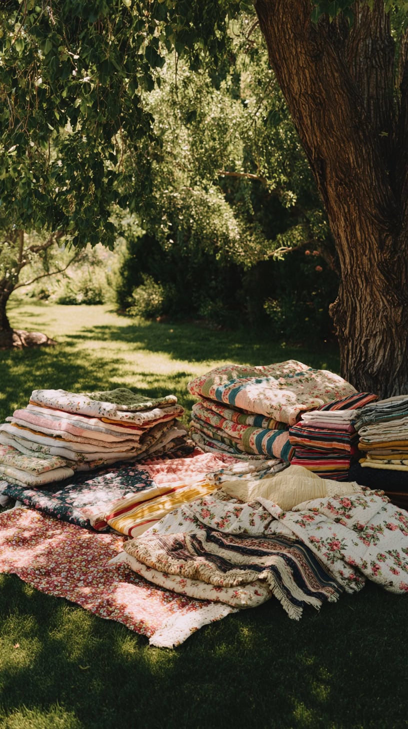 Whimsical Garden Blankets - Image 1