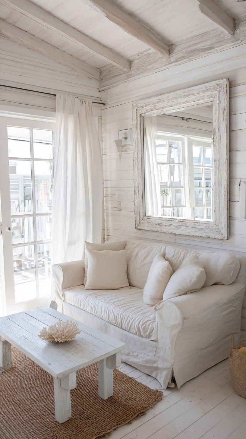 Beach Cottage Living Room for Small Spaces - Image 1