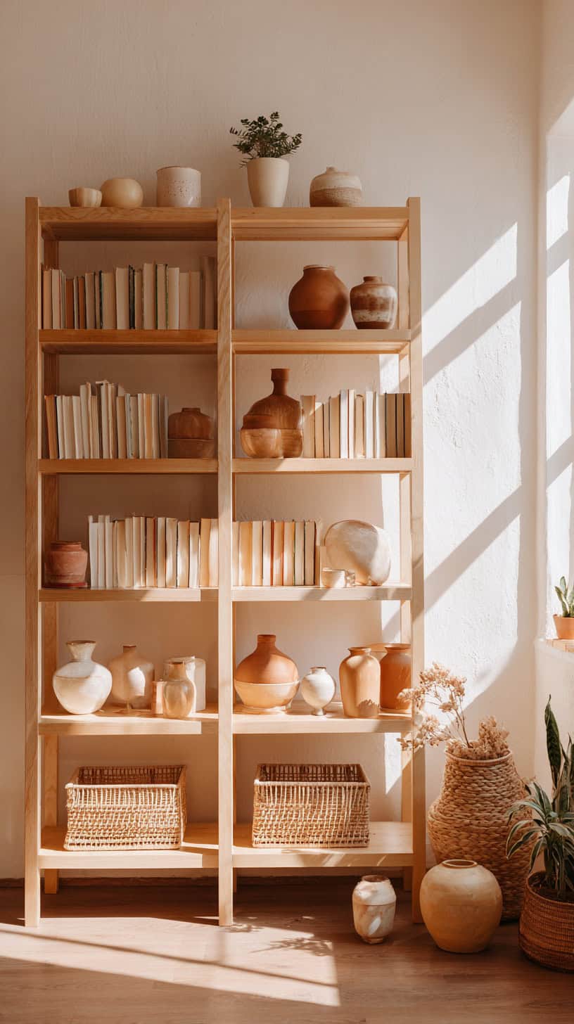 Boho Minimalist Bookshelf - Image 1