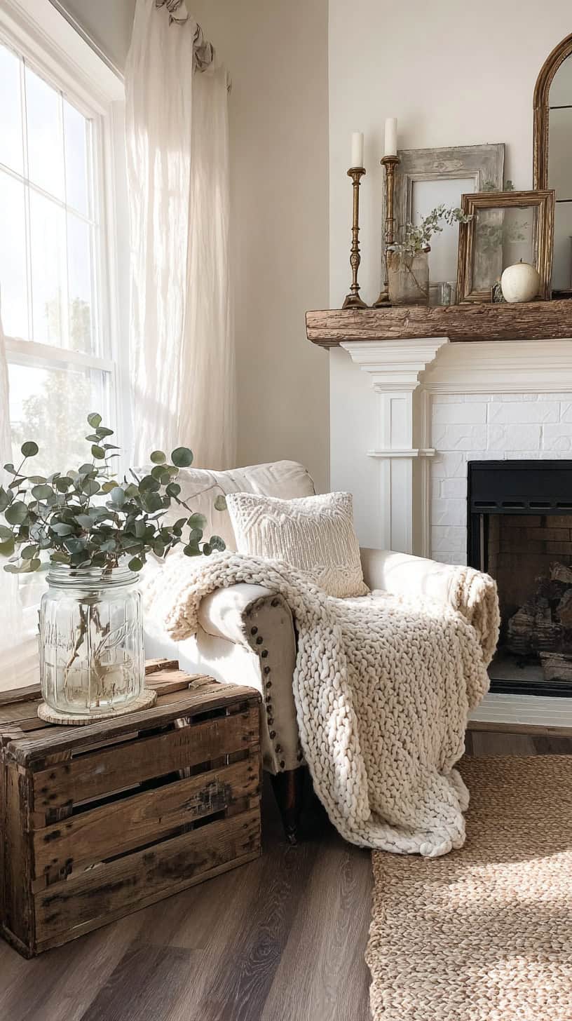 Budget-Friendly Family Room Ideas with Rustic Charm - Image 1