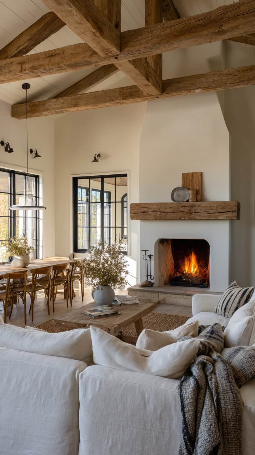 Cozy Farmhouse Dining Room and Living Room Flows - Image 2