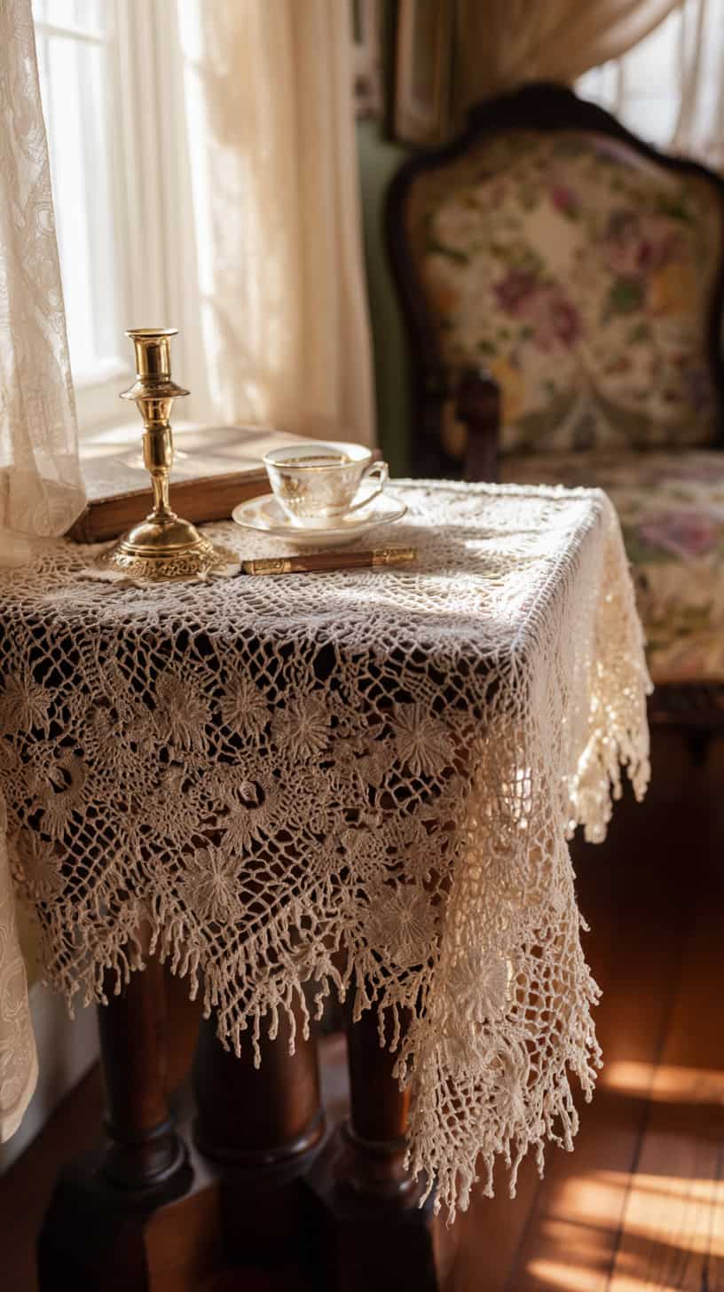 Cozy Lace Tablecloth - Image 2