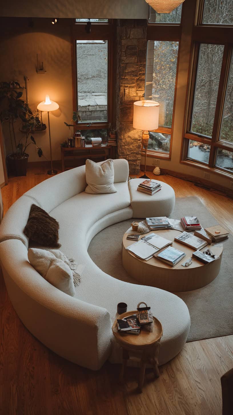 Curved Sculptural Sofa - Image 2