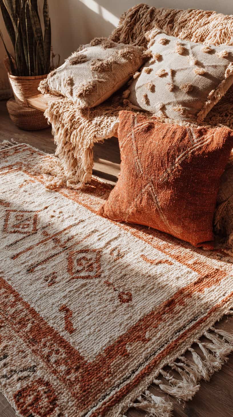 Earthy Woven Rug Anchor - Image 2