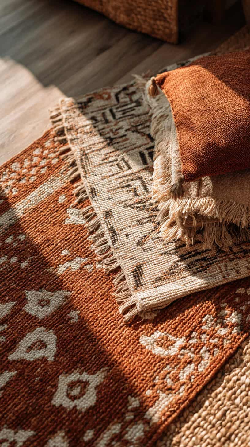 Earthy Woven Rug Anchor - Image 1