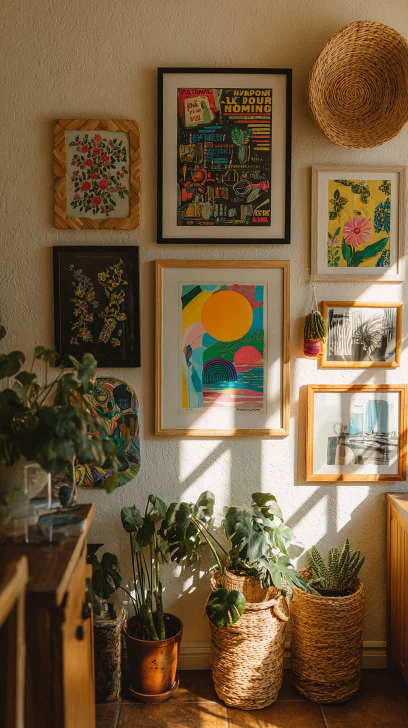 Eclectic and Funky Gallery Walls for Playful Vibes - Image 2