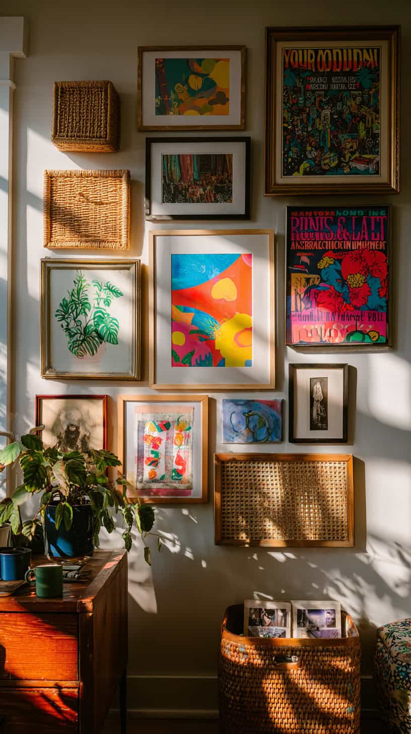 Eclectic and Funky Gallery Walls for Playful Vibes - Image 1