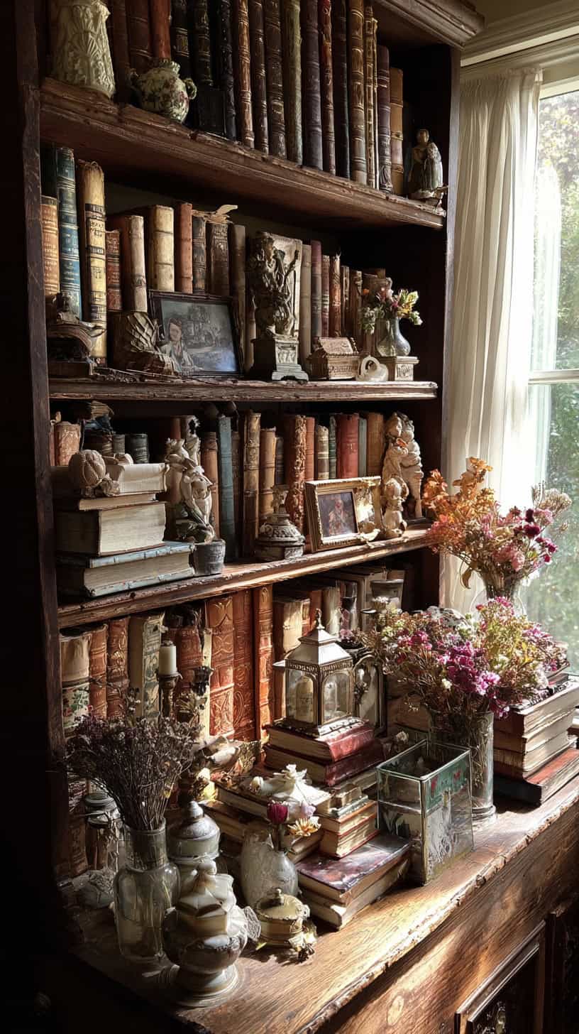 Eclectic Bookshelf Display - Image 1