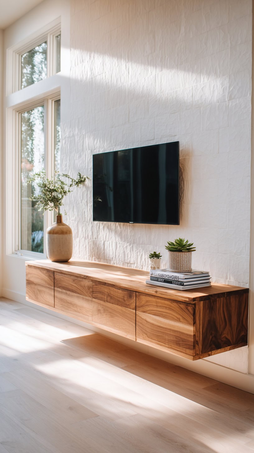 Floating Wood TV Unit - Image 2