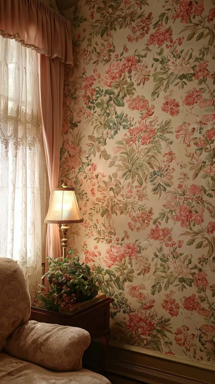 Floral Pattern Wallpaper - Image 1