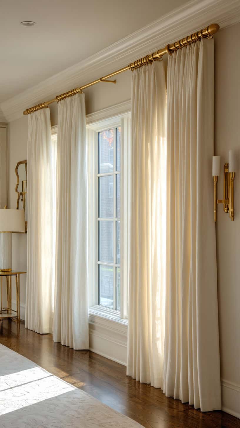 Glam Gold Curtain Rods - Image 2