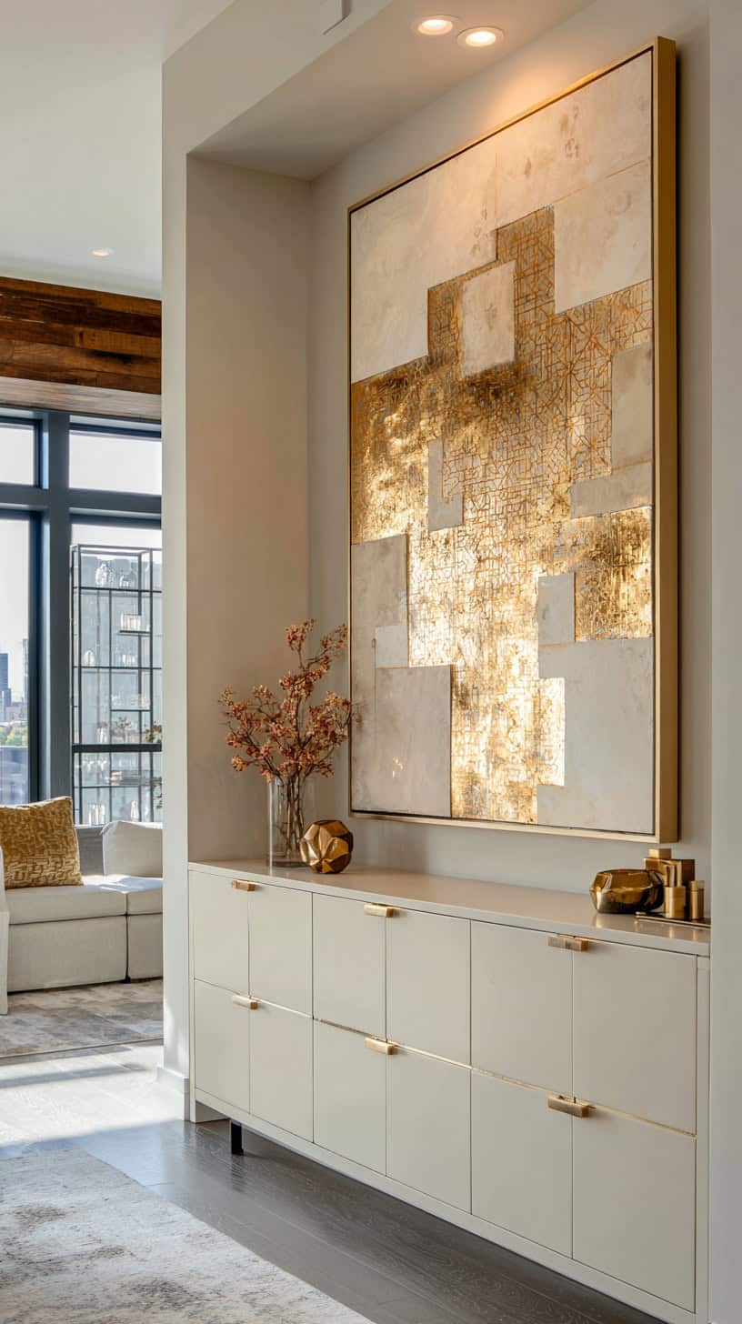 Gold Leaf Wall Art - Image 2
