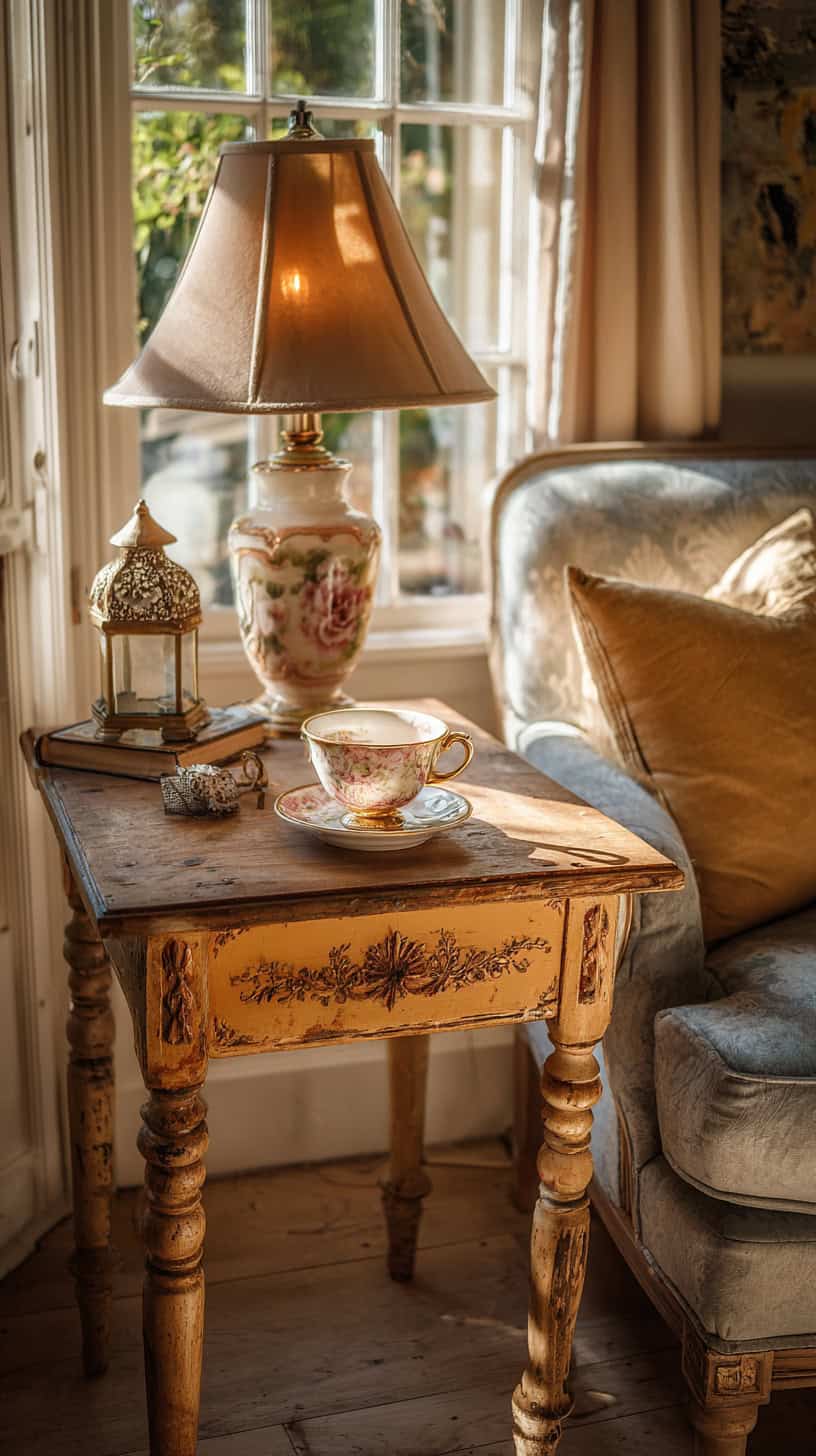 Granny Chic Side Table - Image 1
