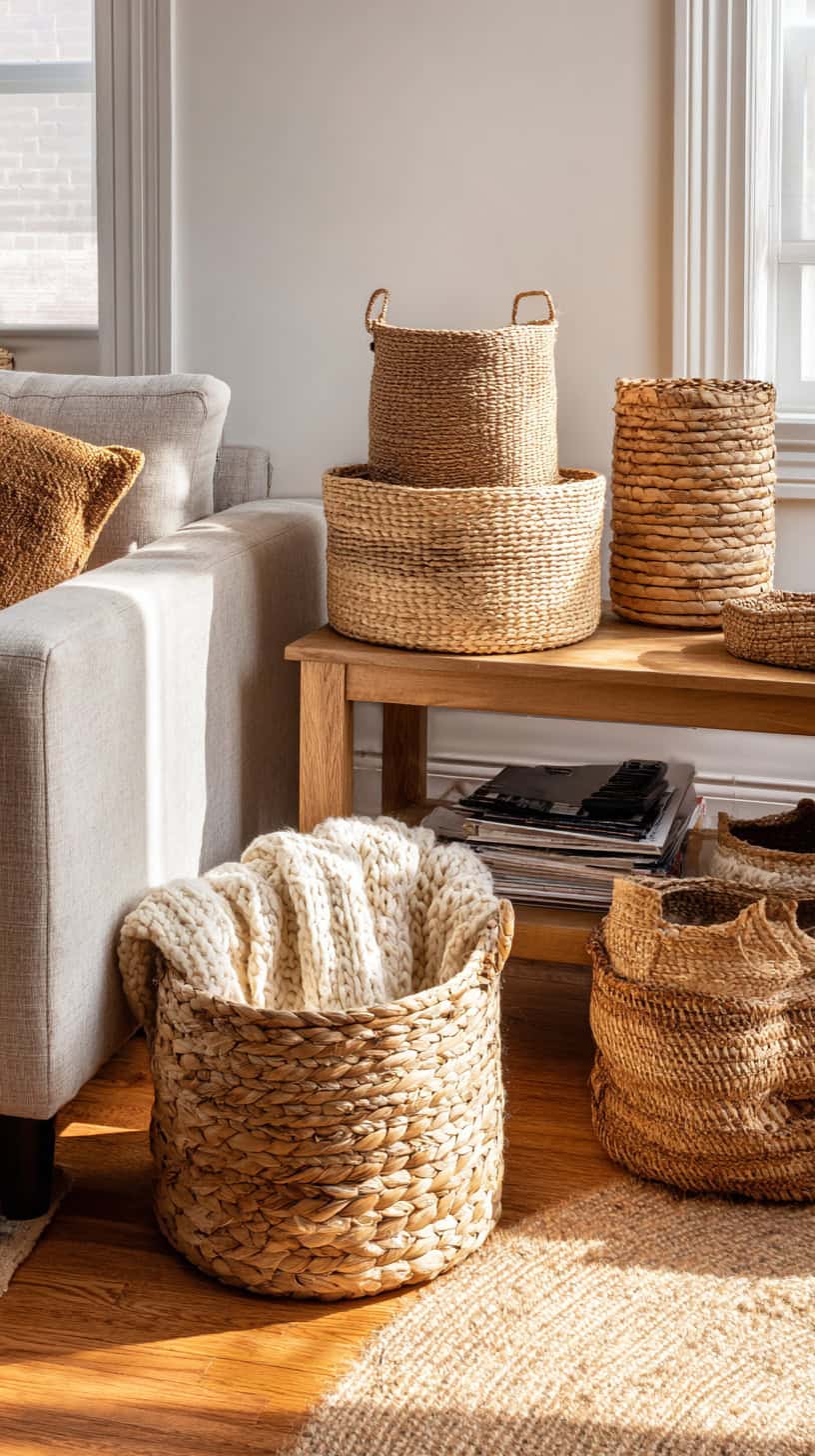 Handwoven Basket Storage - Image 2