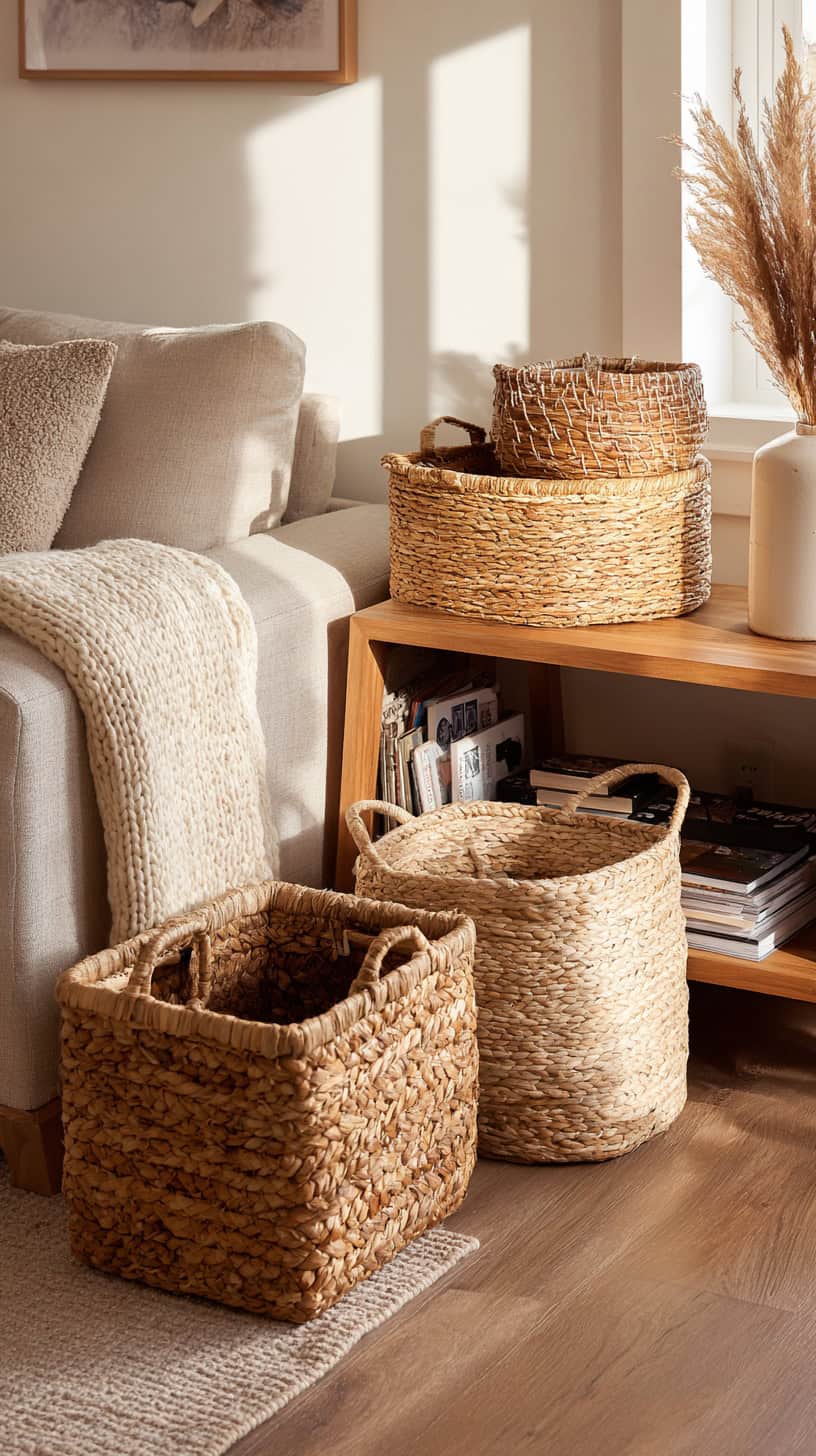 Handwoven Basket Storage - Image 1
