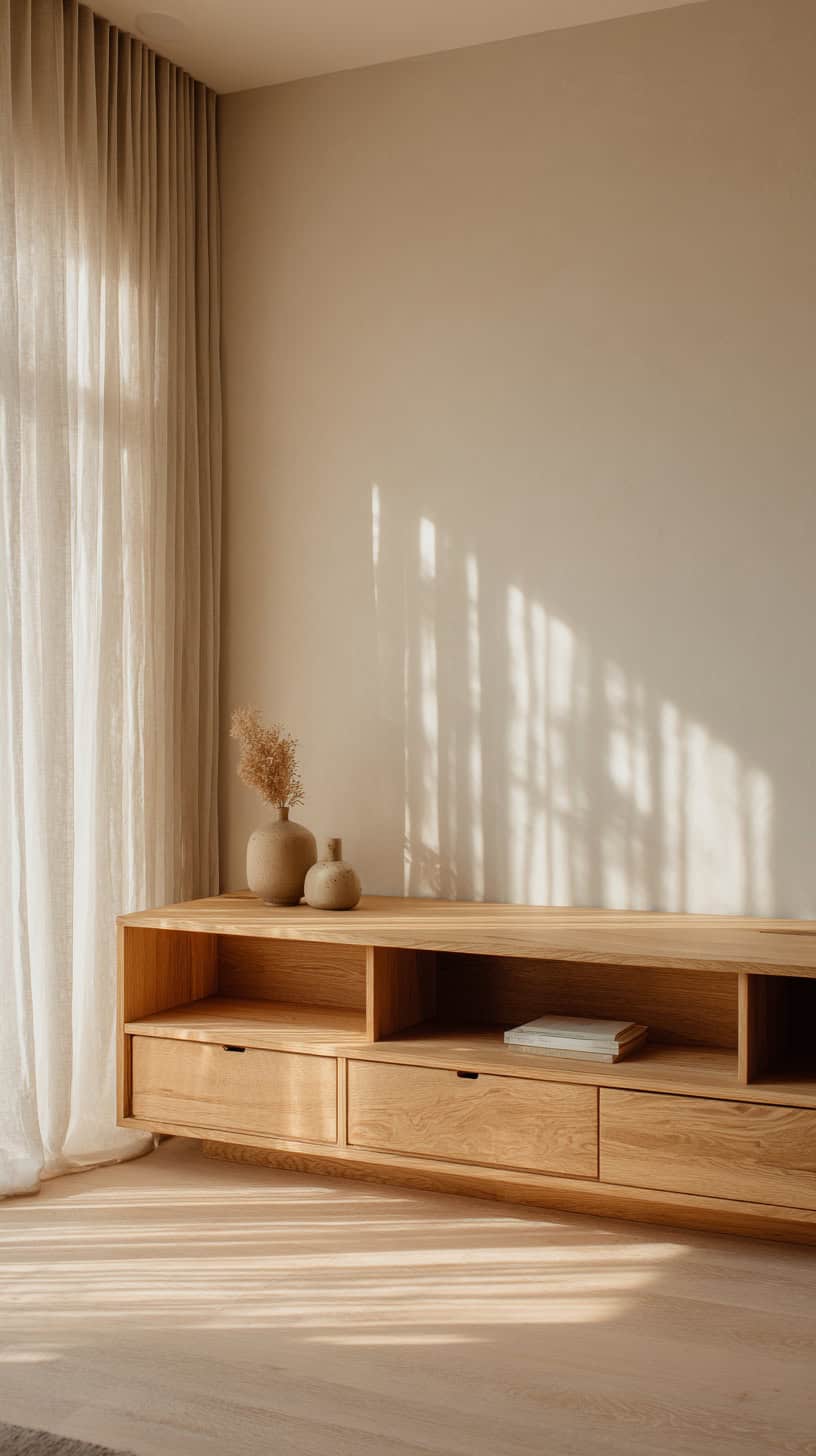 Japandi Oak TV Unit - Image 1