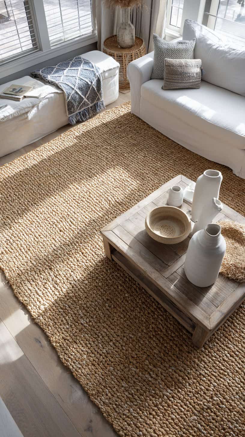 Jute Rugs with Ceramic Accessories - Image 1