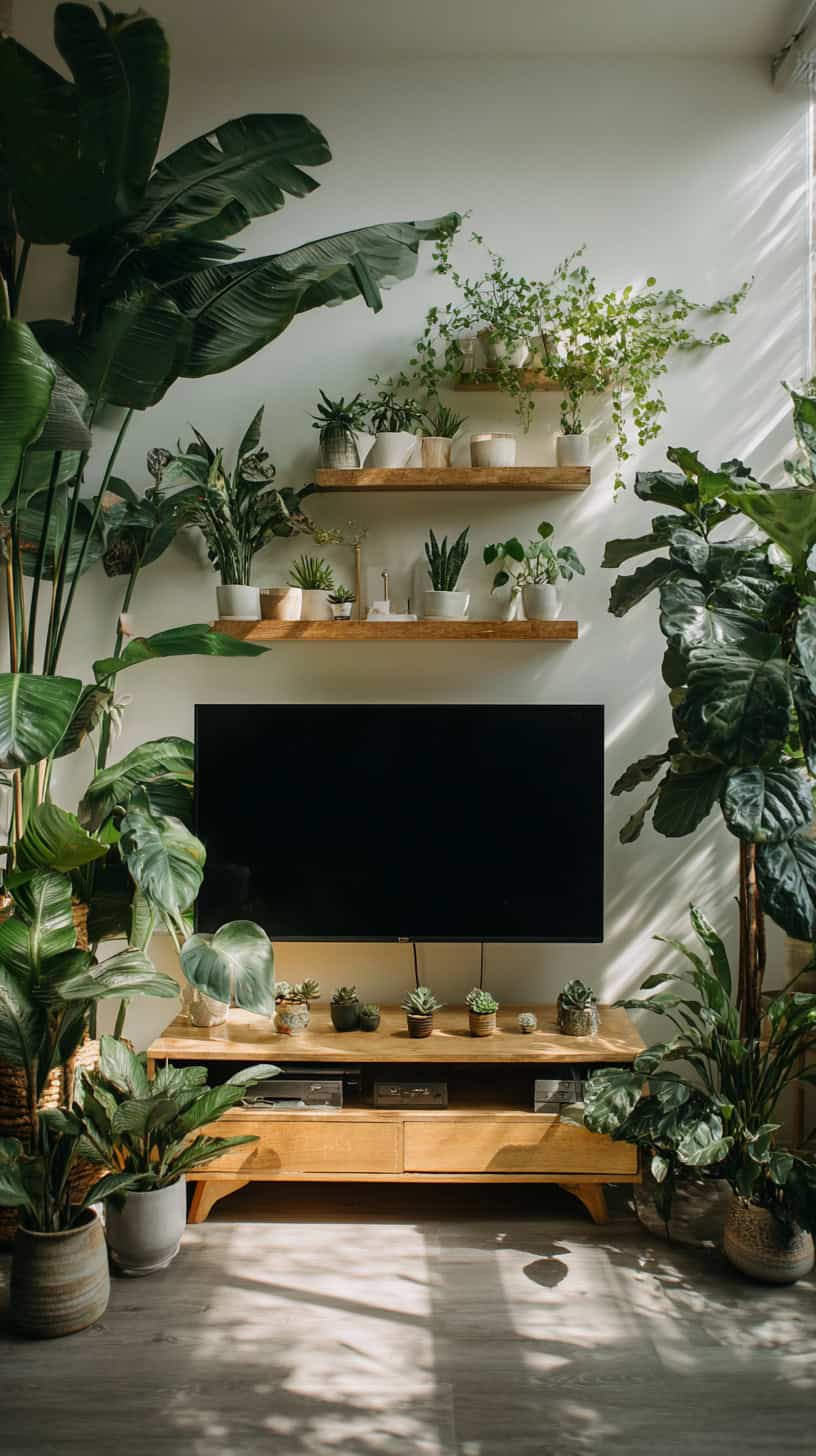 Layered Botanical TV Nook - Image 1