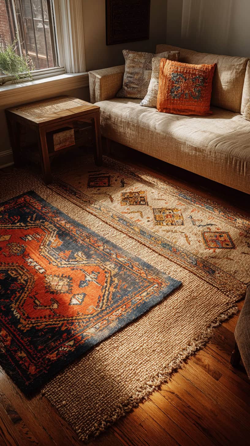 Layered Pattern Rugs - Image 2