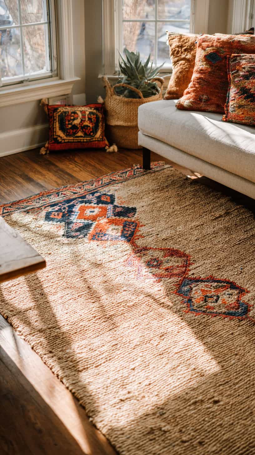 Layered Pattern Rugs - Image 1