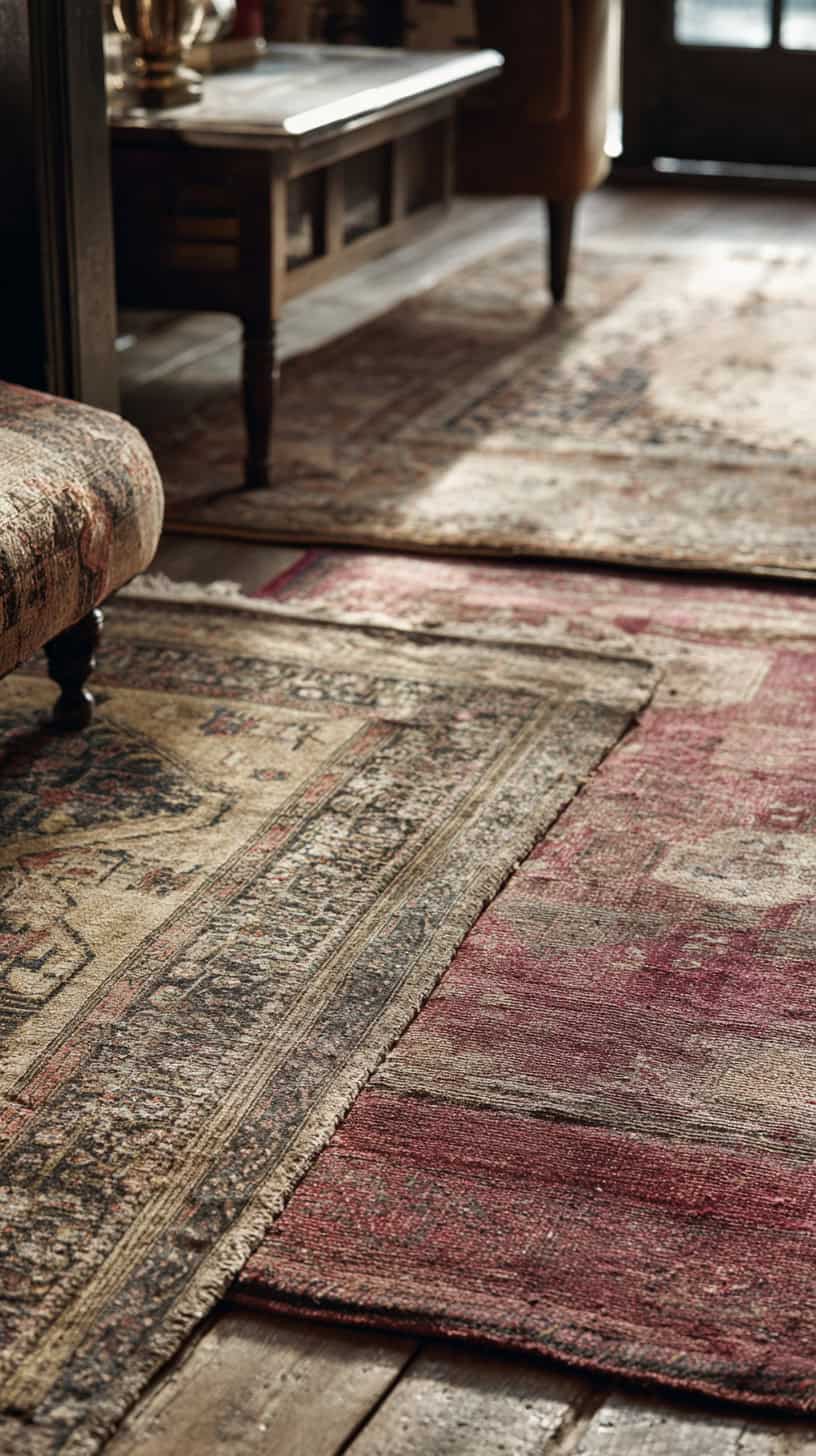 Layered Vintage Rugs - Image 2