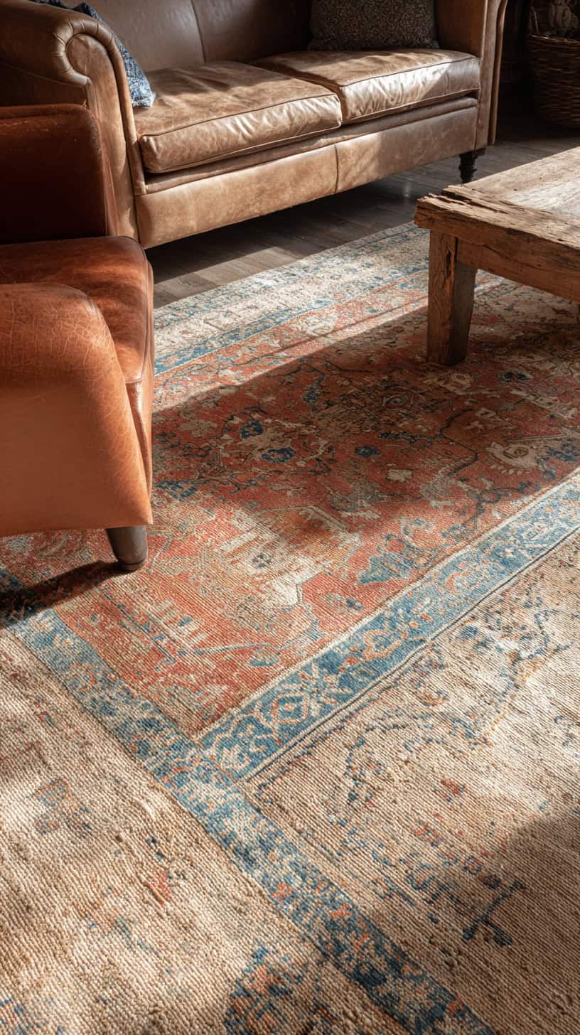Layered Vintage Rugs - Image 2