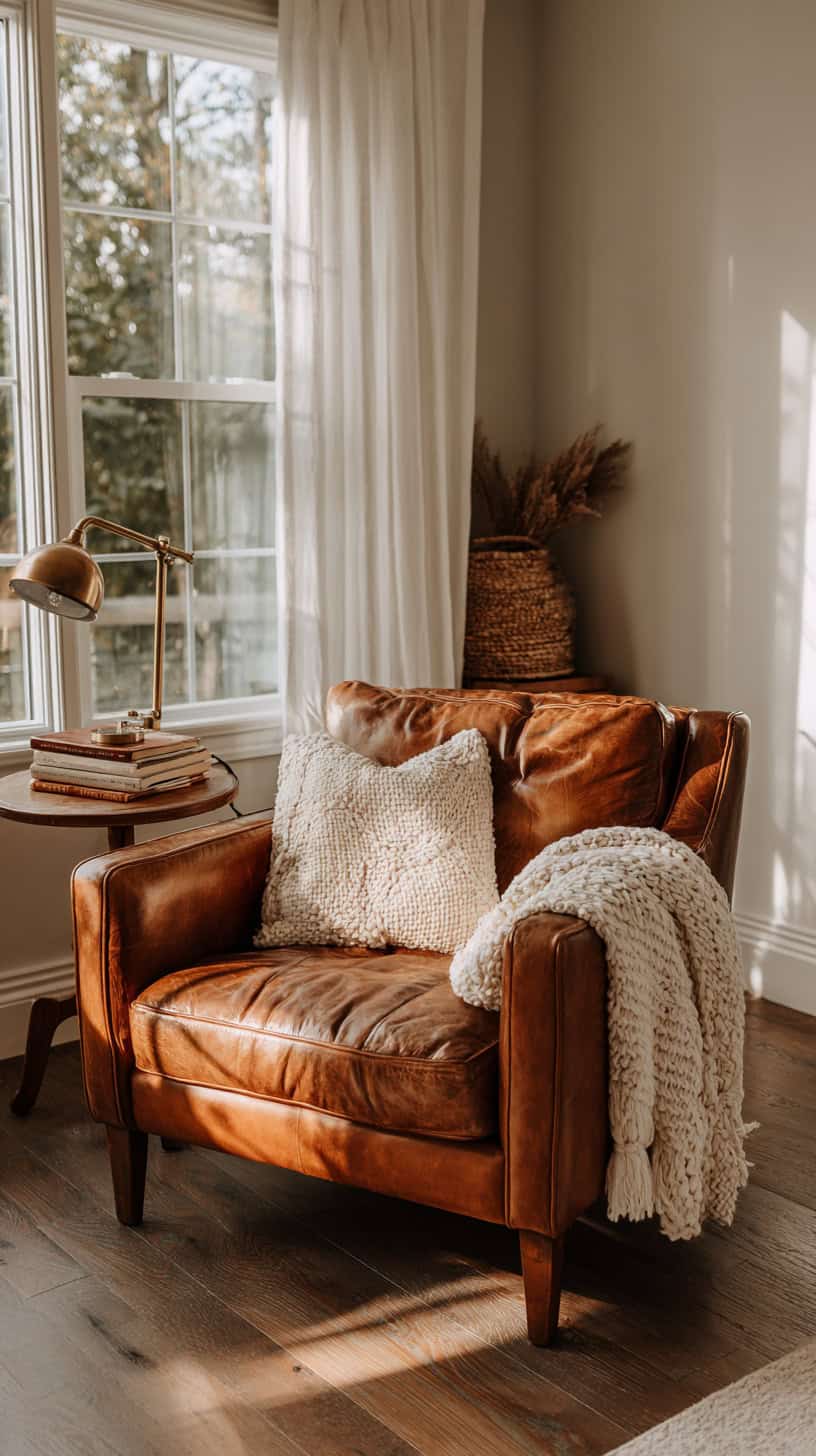 Leather Armchair Corner - Image 2