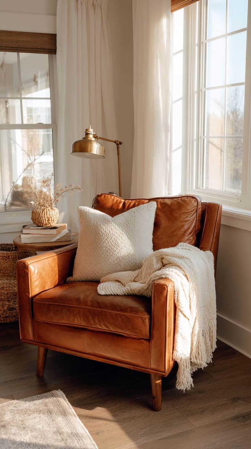 Leather Armchair Corner - Image 1