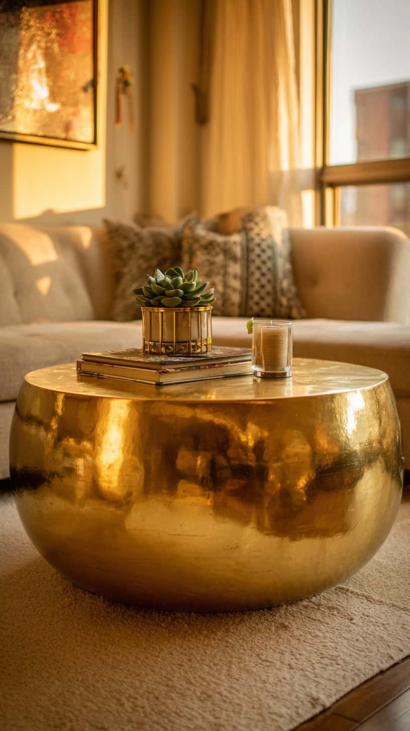 Metallic Coffee Table - Image 1
