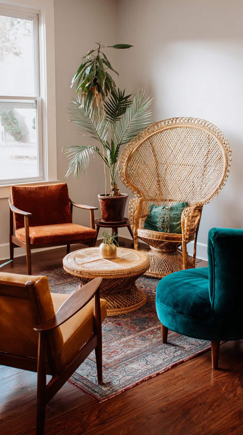 Mismatched Accent Chairs - Image 2