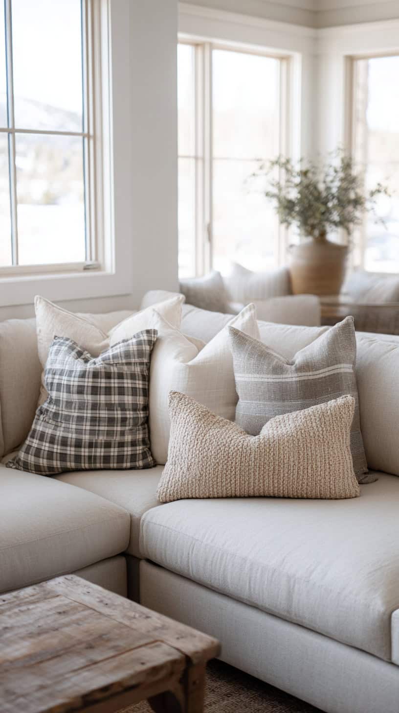 Mixed Linen Cotton Pillows - Image 1